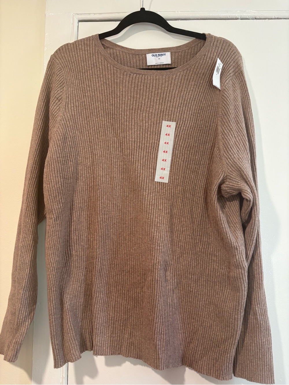Old Navy Ribbed Long Sleeve Top - Taupe
